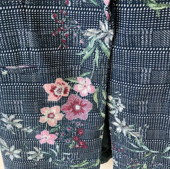 💚2 for 30$💙 Zara - Embroidered Jacquard Frock Coat Size L (Runs Small) - Picture 3 of 8